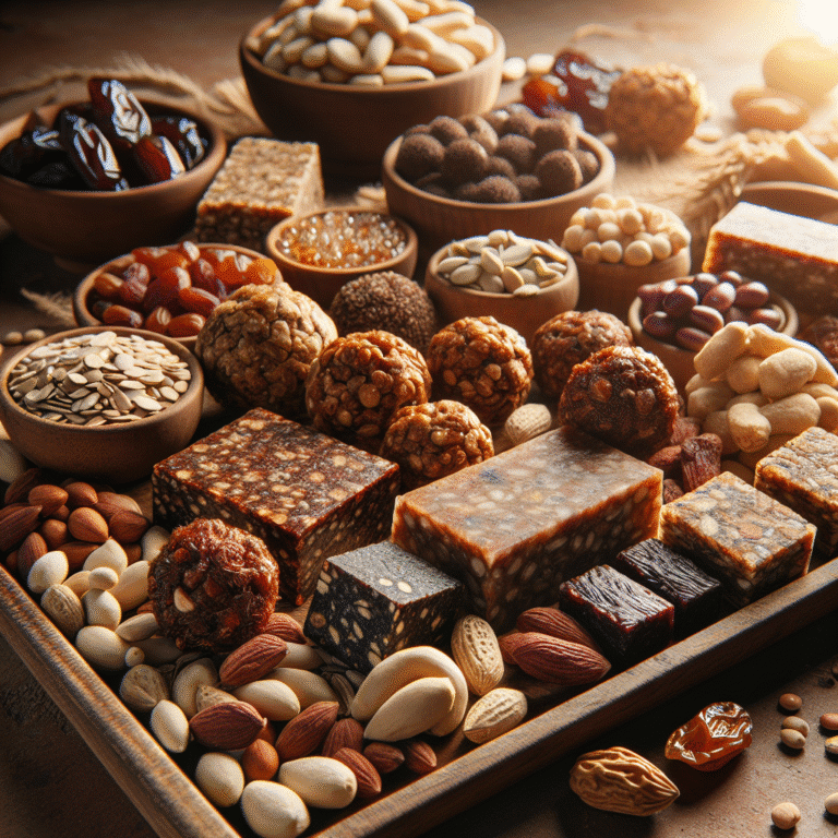 Snacks veganos con frutos secos para un impulso de energía