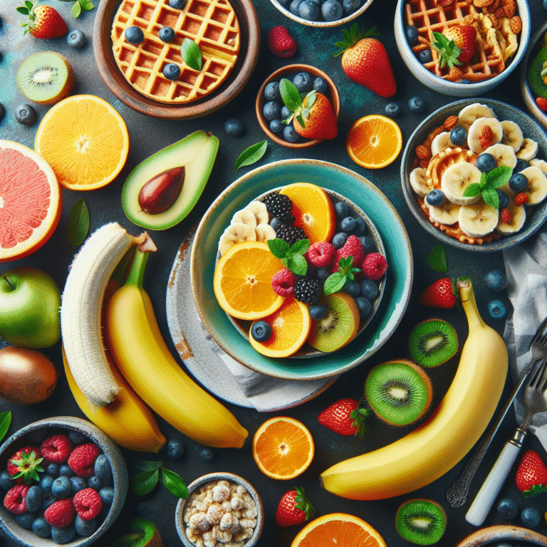 Frutas frescas en desayunos veganos: recetas fáciles y deliciosas
