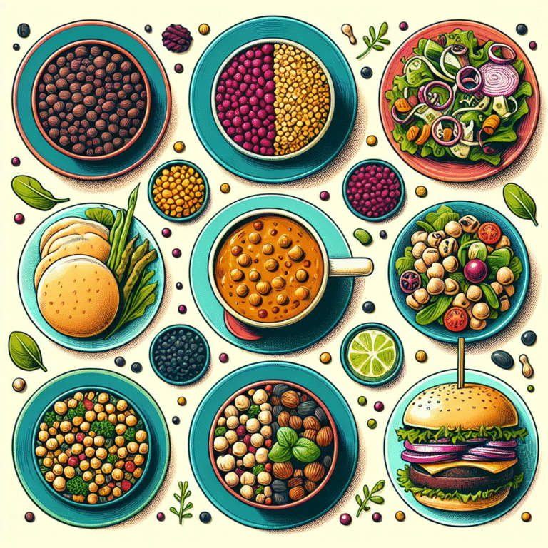 Almuerzos veganos con legumbres: nutritivos y llenadores