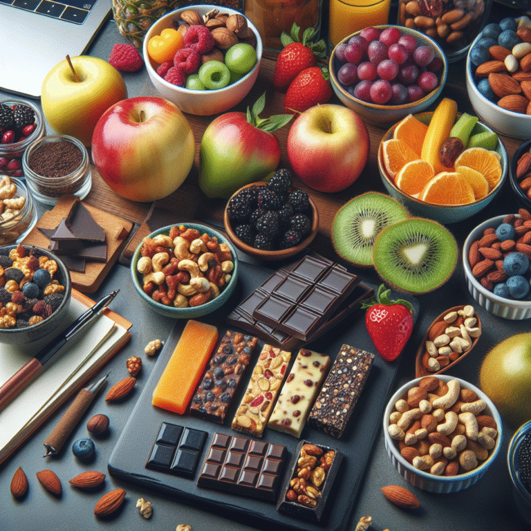 Opciones de snacks veganos para la oficina que te mantendrán concentrado