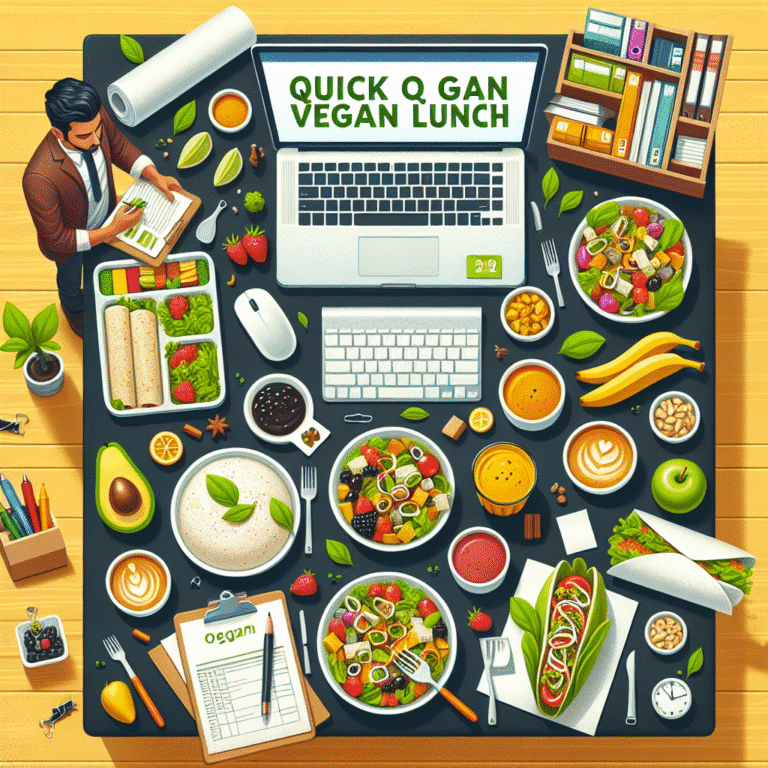Almuerzos veganos rápidos para la oficina que te mantendrán enérgico