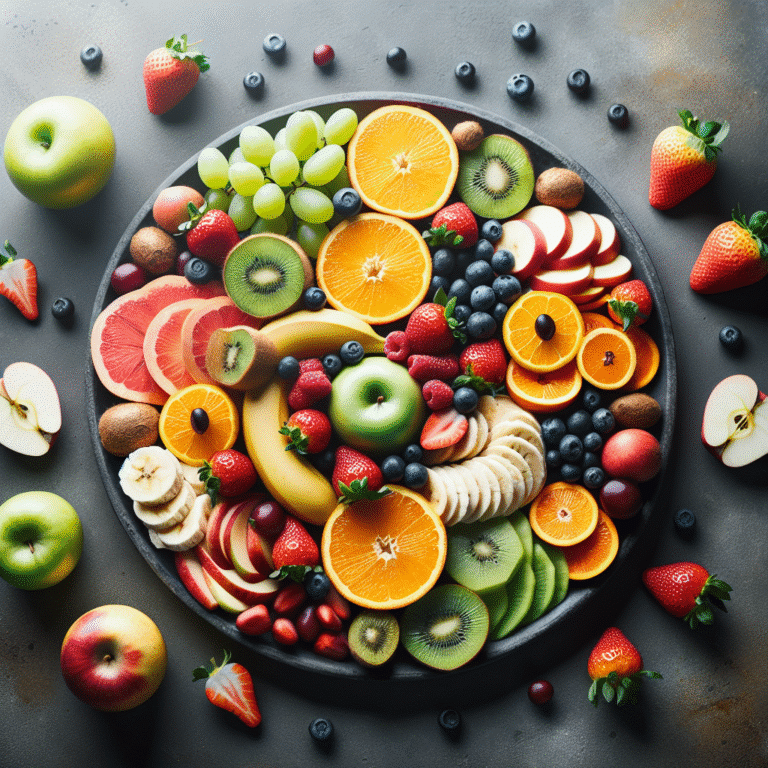 Snacks veganos con frutas frescas para un impulso de energía