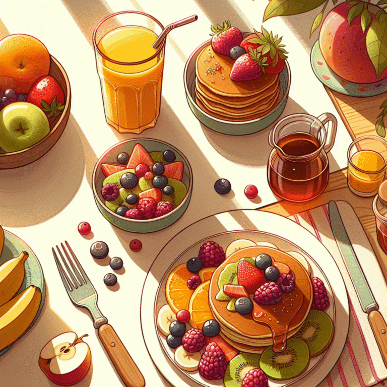 Desayunos veganos con frutas frescas para un toque dulce